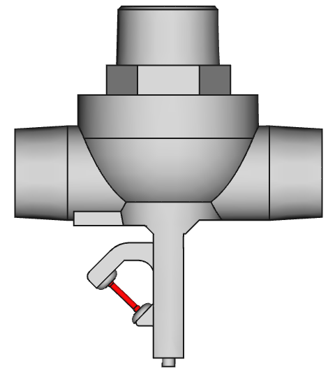 MJC 40mm - heat activated, 3mm bulb / Quick Response, Double Outlet